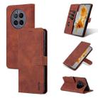 For Huawei Mate 50 / Mate 50E AZNS Skin Feel Calf Texture Flip Leather Phone Case(Brown) - 1