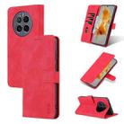 For Huawei Mate 50 / Mate 50E AZNS Skin Feel Calf Texture Flip Leather Phone Case(Red) - 1