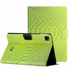 For iPad Pro 11 2020 / 2018 / Air 2020 10.9 Solid Color Crocodile Texture Leather Smart Tablet Case(Green) - 1