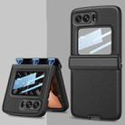 For Motorola Razr 2022 GKK Magnetic Folding Shockproof Leather Phone Case(Black) - 1