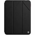 For iPad 10th Gen 10.9 2022 NILLKIN PC + TPU Horizontal Flip Leather Tablet Case with Holder(Black) - 1
