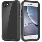 For iPhone SE 2020 & 8 & 7 Transparent Series Frame TPU + PC Dust-proof Scratch-proof Drop-proof Protective Case(Black) - 1