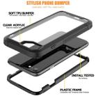 For iPhone SE 2020 & 8 & 7 Transparent Series Frame TPU + PC Dust-proof Scratch-proof Drop-proof Protective Case(Black) - 3
