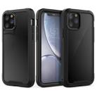 For iPhone 11 Pro Transparent Series Frame TPU + PC Dust-proof Scratch-proof Drop-proof Protective Case(Black) - 1