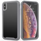 For iPhone XS / X Transparent Series Frame TPU + PC Dust-proof Scratch-proof Drop-proof Protective Case(Grey) - 1