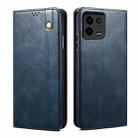 For Xiaomi 13 Pro Oil Wax Crazy Horse Texture Leather Phone Case(Blue) - 1
