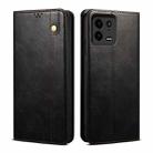 For Xiaomi 13 Pro Oil Wax Crazy Horse Texture Leather Phone Case(Black) - 1