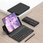 For Huawei Mate Xs 2 GKK Magnetic Folding Bluetooth Keyboard Leather Case with Pen(Carbon Fibre) - 1