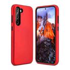 For Samsung Galaxy S23+ 5G 3 in 1 Solid Color Shockproof Protective Phone Case(Red) - 1
