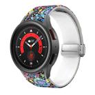 For Samsung Galaxy Watch5 Magnetic Printed Silicone Watch Band(Colorful Jellyfish) - 1