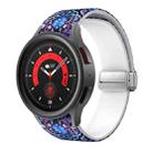 For Samsung Galaxy Watch5 Magnetic Printed Silicone Watch Band(Paisley) - 1