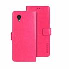 For Alcatel 1 Ultra idewei Crazy Horse Texture Leather Phone Case(Rose Red) - 1