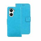 For Huawei nova 10 SE idewei Crazy Horse Texture Leather Phone Case(Sky Blue) - 1