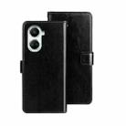 For Huawei nova 10 SE idewei Crazy Horse Texture Leather Phone Case(Black) - 1