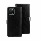 For Huawei nova Y61 4G idewei Crazy Horse Texture Leather Phone Case(Black) - 1