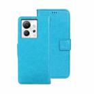 For Infinix Zero Ultra 5G idewei Crazy Horse Texture Leather Phone Case(Sky Blue) - 1