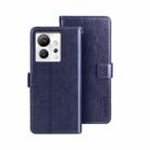 For Infinix Zero Ultra 5G idewei Crazy Horse Texture Leather Phone Case(Dark Blue) - 1