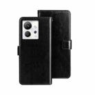 For Infinix Zero Ultra 5G idewei Crazy Horse Texture Leather Phone Case(Black) - 1