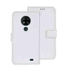 For Oukitel C19 Pro idewei Crazy Horse Texture Leather Phone Case(White) - 1