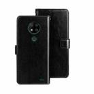 For Oukitel C19 Pro idewei Crazy Horse Texture Leather Phone Case(Black) - 1