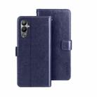 For Tecno Pova 4 idewei Crazy Horse Texture Leather Phone Case(Dark Blue) - 1