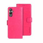 For Tecno Pova 4 idewei Crazy Horse Texture Leather Phone Case(Rose Red) - 1