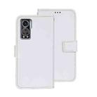 For ZTE Axon 30S idewei Crazy Horse Texture Leather Phone Case(White) - 1