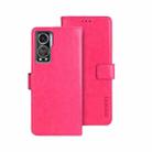 For ZTE Axon 30S idewei Crazy Horse Texture Leather Phone Case(Rose Red) - 1