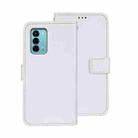 For ZTE Blade A72 4G idewei Crazy Horse Texture Leather Phone Case(White) - 1