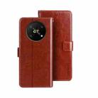 For Honor X40 GT idewei Crazy Horse Texture Leather Phone Case(Brown) - 1