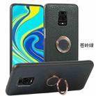 For Xiaomi Redmi Note 9 Pro Litchi Texture Magnetic Shockproof Protective Phone Case(Green) - 1
