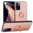 For Xiaomi Redmi Note 11 Pro Global Litchi Texture Magnetic Shockproof Protective Phone Case(Pink) - 1