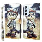 For Samsung Galaxy A54 5G 3D Painted Leather Phone Case(Naughty Cat) - 1