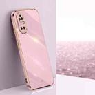 For Huawei P50E XINLI Straight Edge 6D Electroplate TPU Phone Case(Cherry Purple) - 1