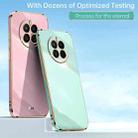 For Huawei Enjoy 9 XINLI Straight 6D Plating Gold Edge TPU Shockproof Case(Pink) - 2
