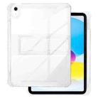 For iPad 2022 TPU + PC Airbag Full Coverage Shockproof Protective Tablet Case with Pen Slots(Transparent) - 1