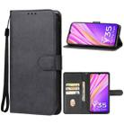 For vivo Y35 5G Leather Phone Case(Black) - 1