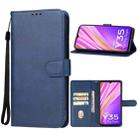 For vivo Y35 5G Leather Phone Case(Blue) - 1