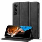 For Samsung Galaxy S23+ 5G LC.IMEEKE Strong Magnetism Ultra-thin Matte Leather Phone Case(Black) - 1