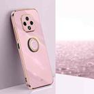 For Huawei nova 9z 5G XINLI Straight Edge 6D Electroplate TPU Phone Case with Ring Holder(Cherry Purple) - 1