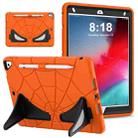 For iPad 10.2 2021 / 2020 / 2019 Silicone + PC Shockproof Protective Tablet Case (Black+Orange) - 1