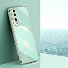 For Honor 80 Pro 5G XINLI Straight 6D Plating Gold Edge TPU Shockproof Case(Mint Green) - 1