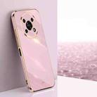 For Honor X30 XINLI Straight 6D Plating Gold Edge TPU Shockproof Case(Cherry Purple) - 1