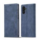 For Samsung Galaxy A54 5G LC.IMEEKE Strong Magnetism Microfiber Leather Phone Case(Blue) - 1
