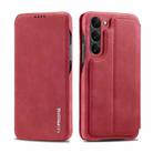 For Samsung Galaxy S23 5G LC.IMEEKE Hon Ancient Series Flip Leather Phone Case(Red) - 1