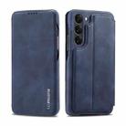 For Samsung Galaxy S23 5G LC.IMEEKE Hon Ancient Series Flip Leather Phone Case(Blue) - 1