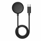 For Google Pixel Watch Type-C Port Smart Watch Magnetic Charging Cable, Length: 1m(Black) - 1
