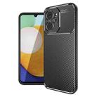 For Realme 10 5G / 9i 5G Carbon Fiber Texture Shockproof TPU Phone Case(Black) - 1