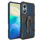 For OPPO A17 Armor Warrior Shockproof PC + TPU Phone Case(Blue) - 1