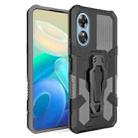 For OPPO A17 Armor Warrior Shockproof PC + TPU Phone Case(Grey) - 1